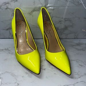Jessica Simpson Neon Yellow Heels
